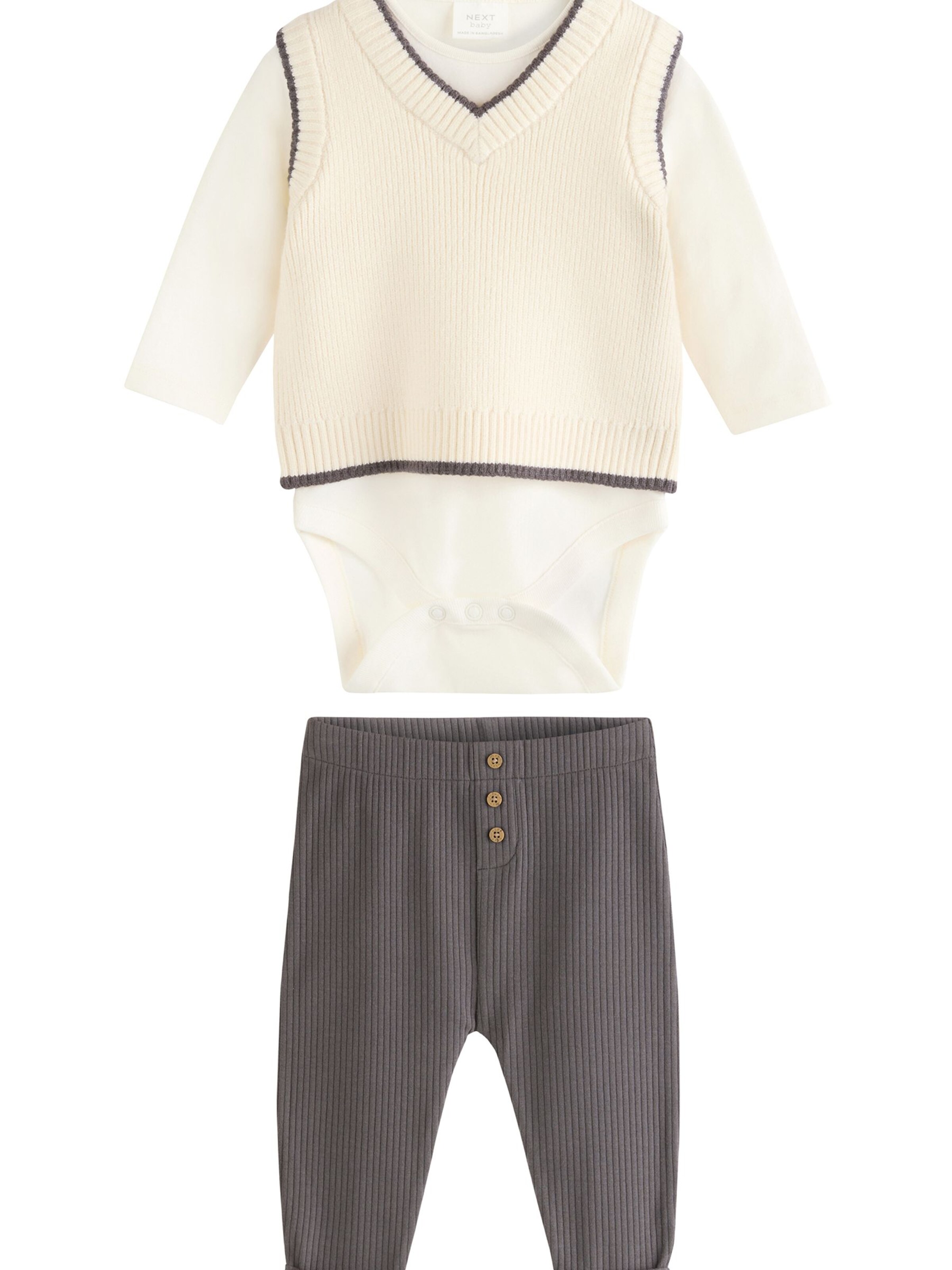 Set de la Next pe alb: față