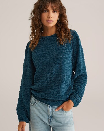 WE Fashion Trui in Blauw: voorkant