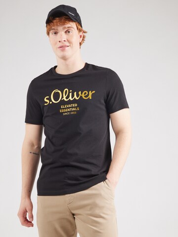 Maglietta di s.Oliver in nero: frontale