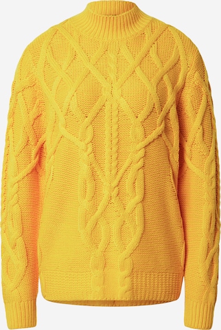 TOMMY HILFIGER Pullover 'RELAXED CABLE MOCK' in Orange: predná strana