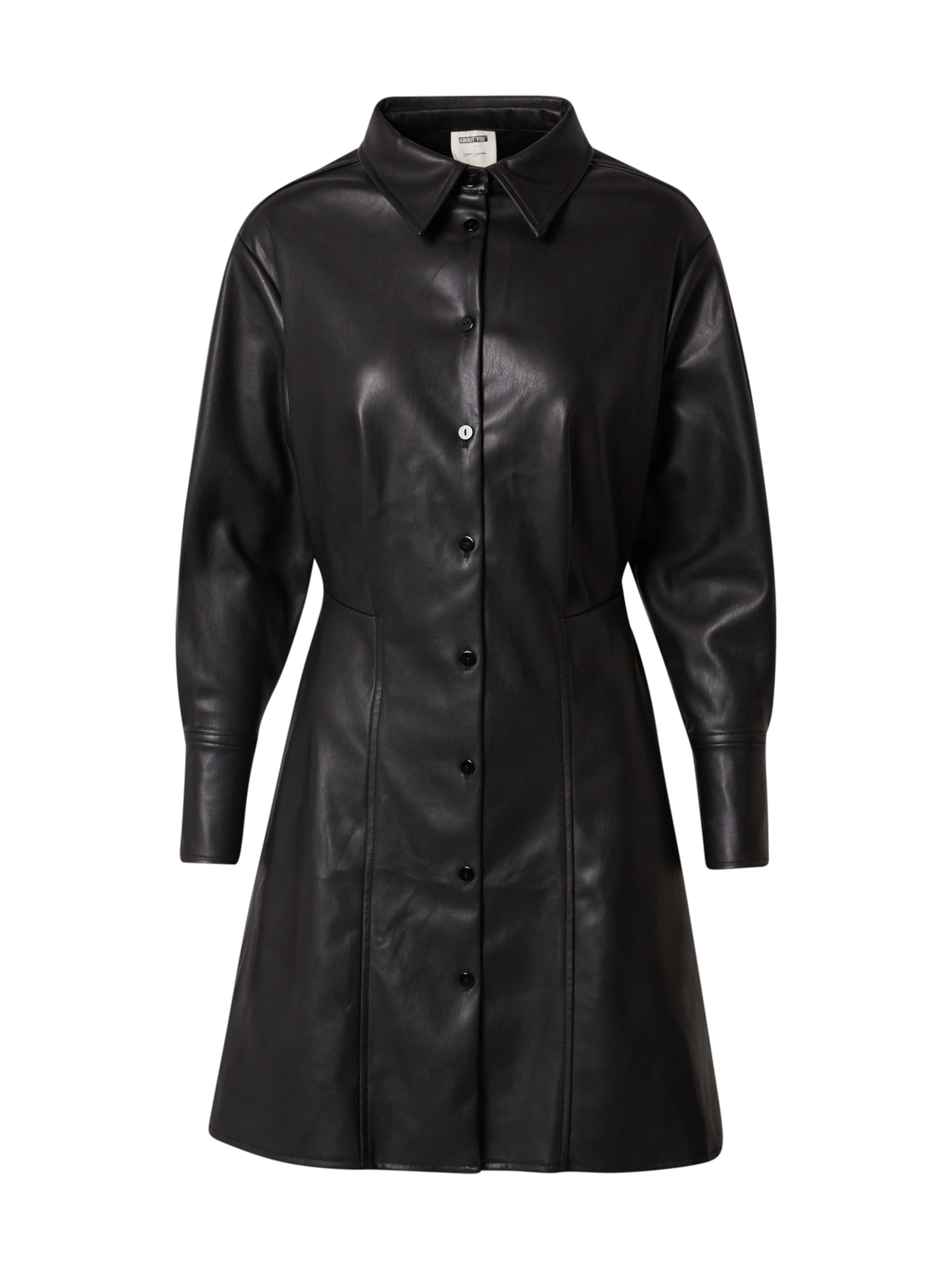 ABOUT YOU x Laura Giurcanu Košeľové šaty 'Sarina' - Čierna: predná strana