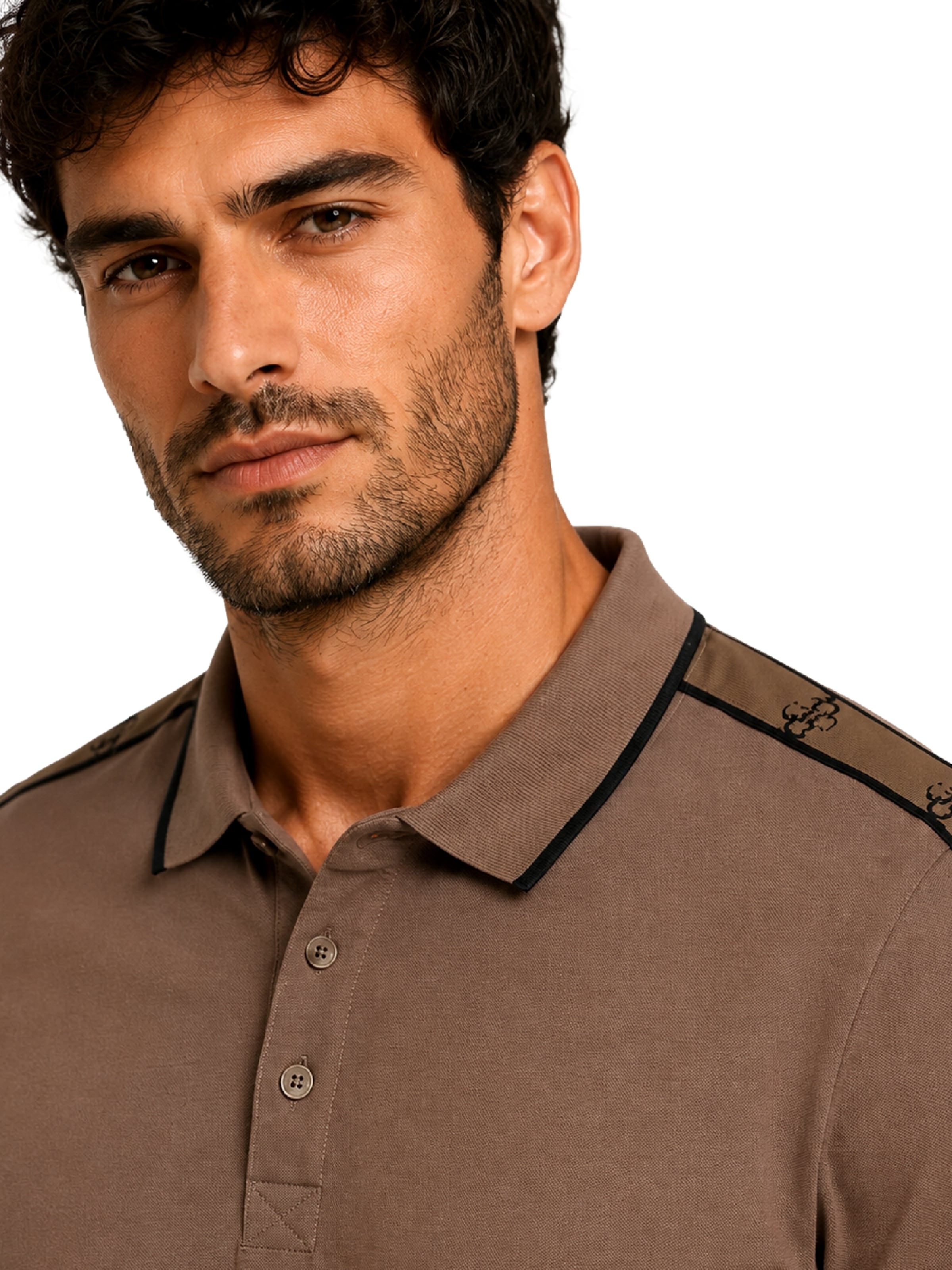 GUESS Тениска 'Guess Quattro' в бежово