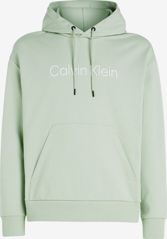 Sweat-shirt Calvin Klein en vert : devant