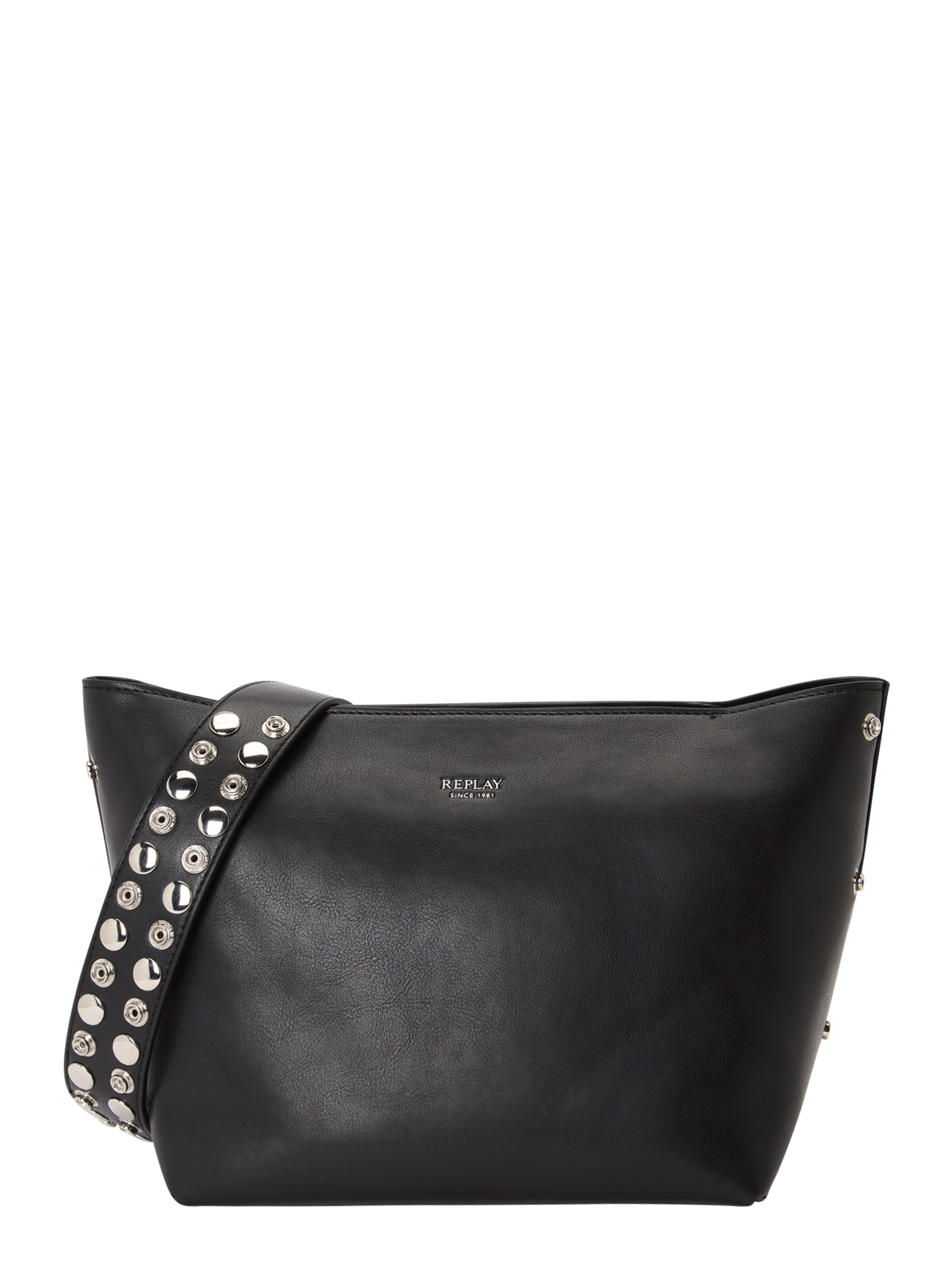 REPLAY Õlakott, värv must: eest vaates