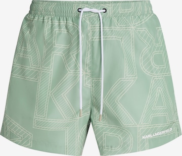 Karl Lagerfeld Плавательные шорты в Зеленый: спереди
