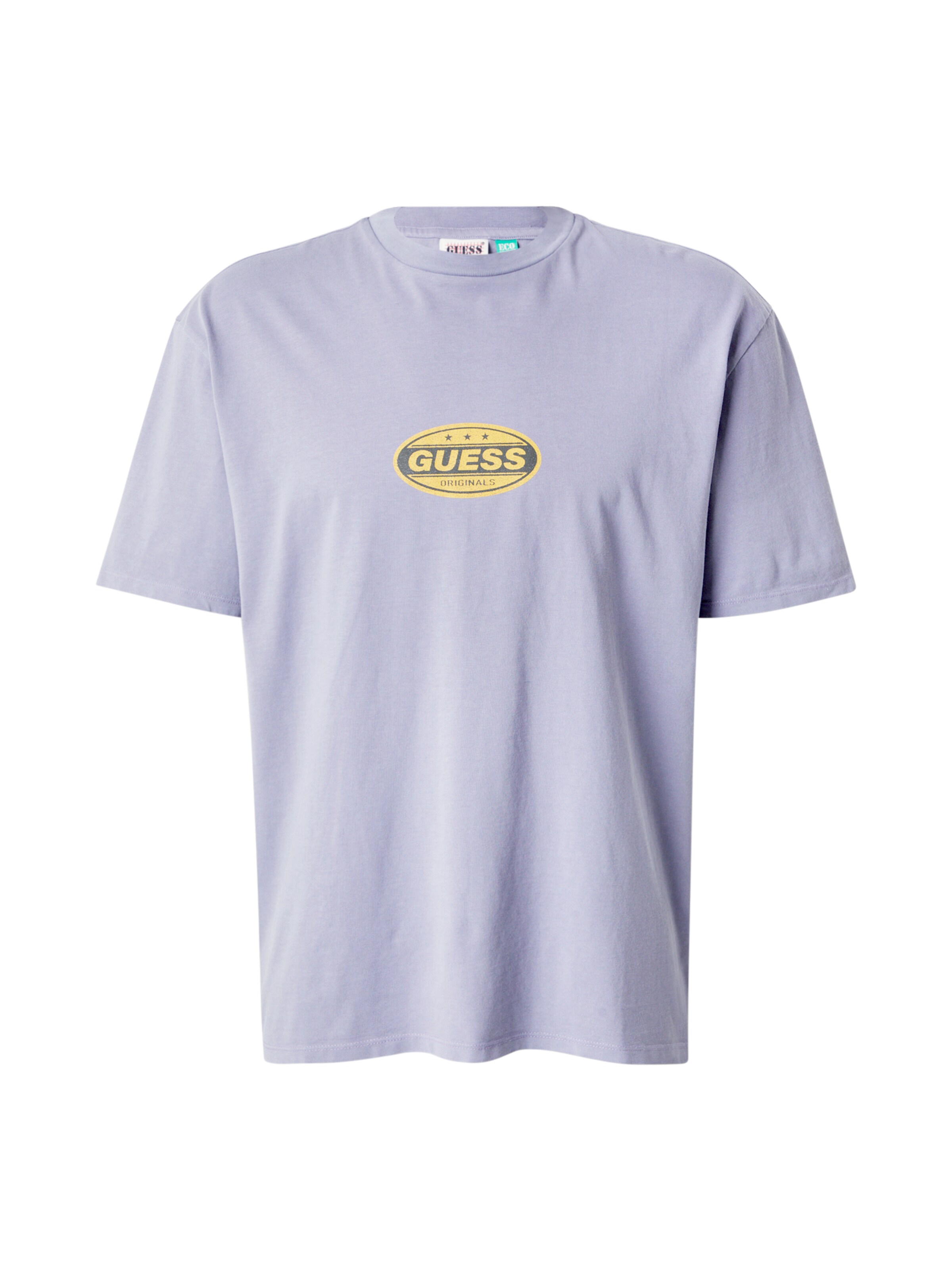 GUESS Originals T-shirt 'Go Striker' i lila: framsida