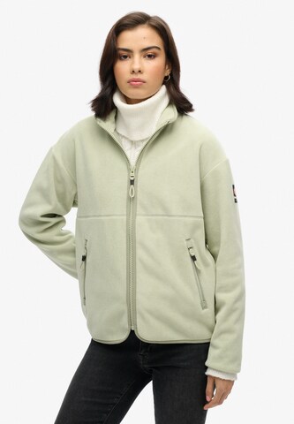 Giacca di pile di Superdry in verde