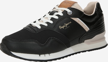 Pepe Jeans - Zapatillas deportivas bajas 'LONDON STREET' en negro: frente