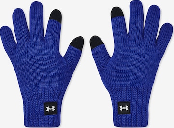 UNDER ARMOUR Athletic Gloves 'Halftime' in Blue: front