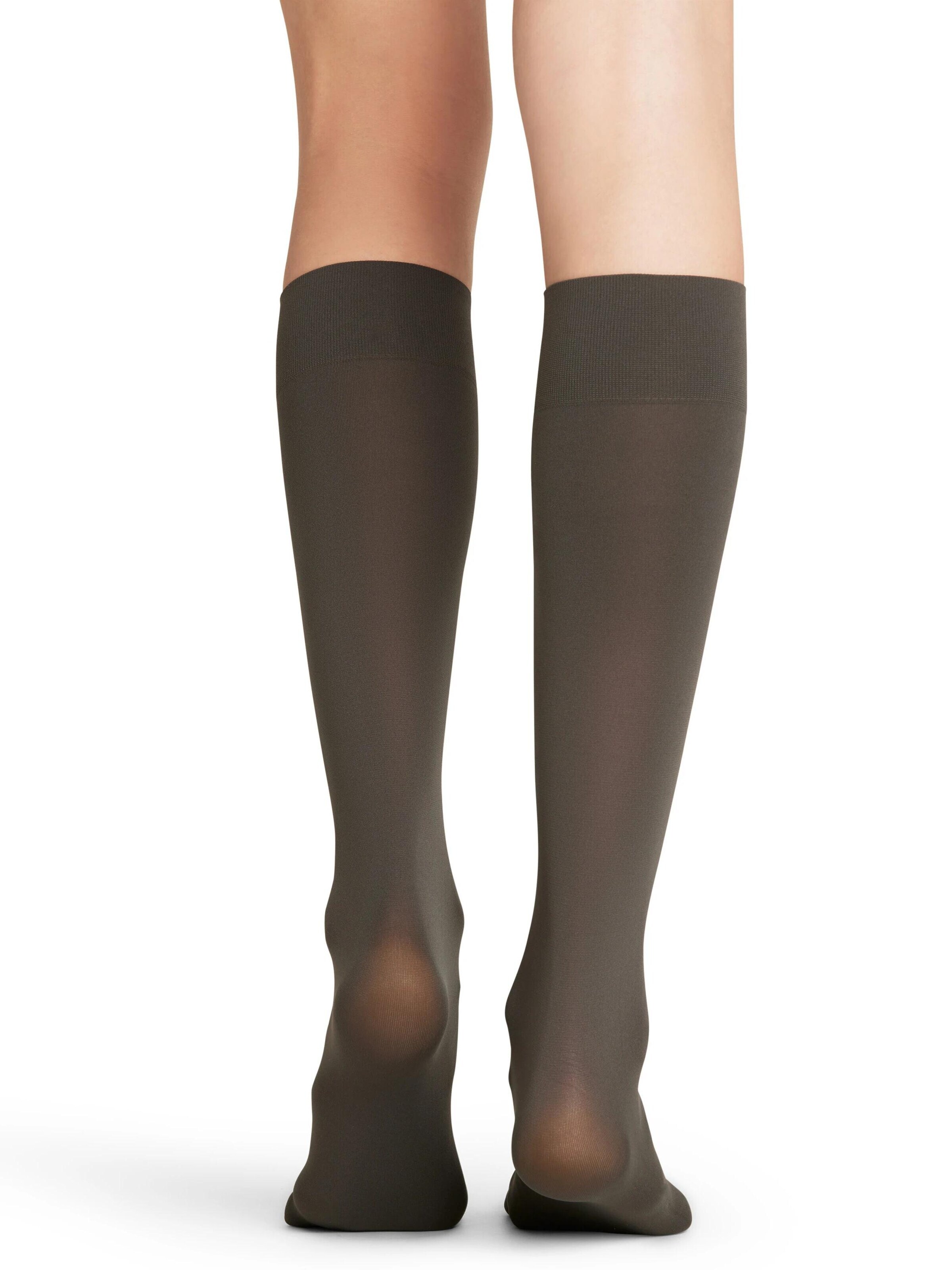 FALKE Overknee Strümpfe 'Pure Matt'‌‌‌‌‌‌‌‌‌‌ in Grau