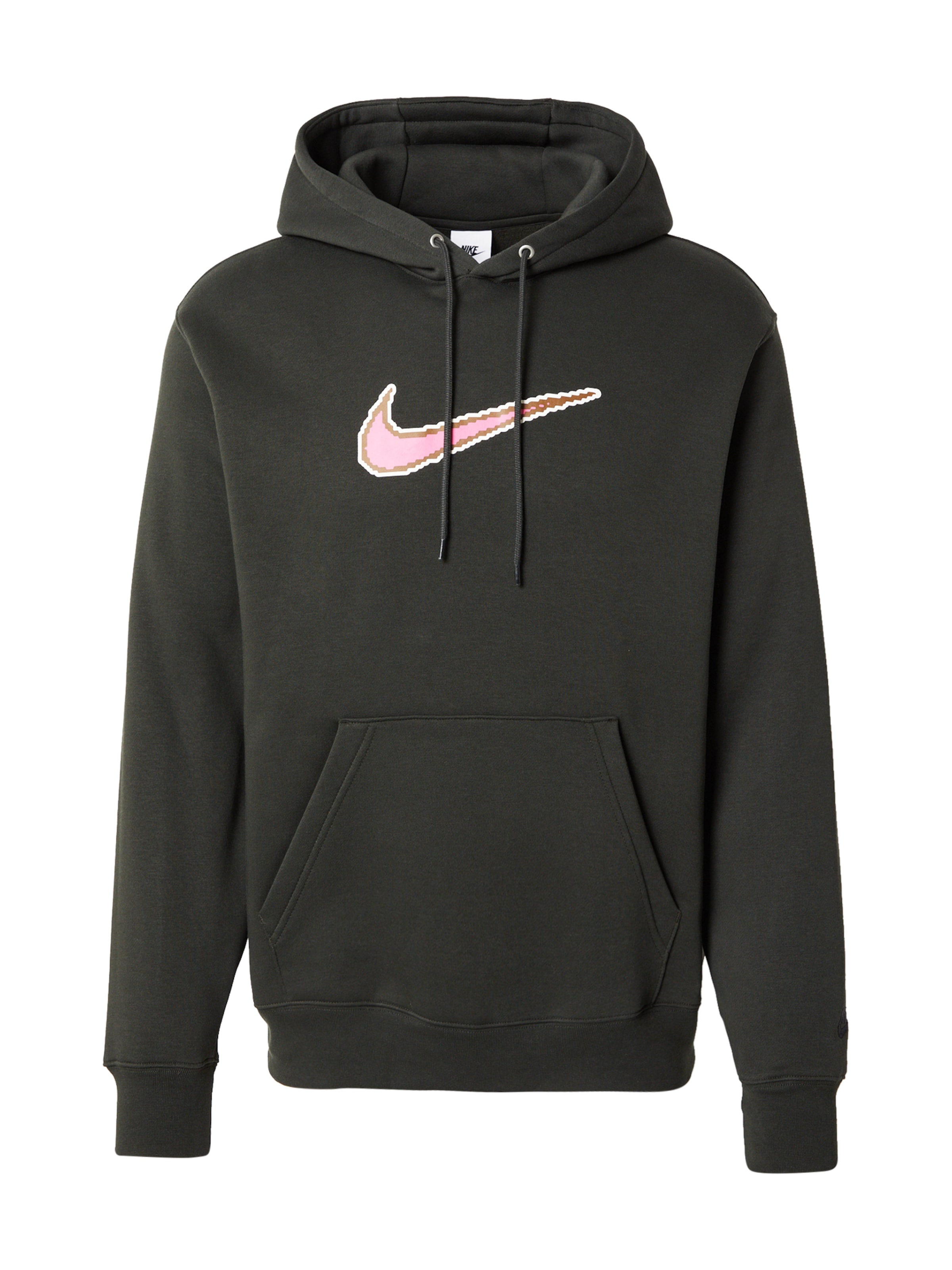 Bluză de molton 'CLUB' de la Nike Sportswear pe negru: față