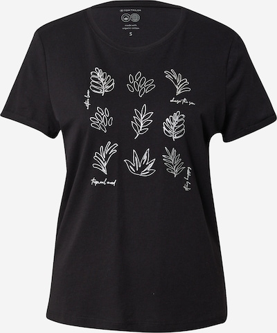 TOM TAILOR T-Shirt in schwarz / weiß, Produktansicht
