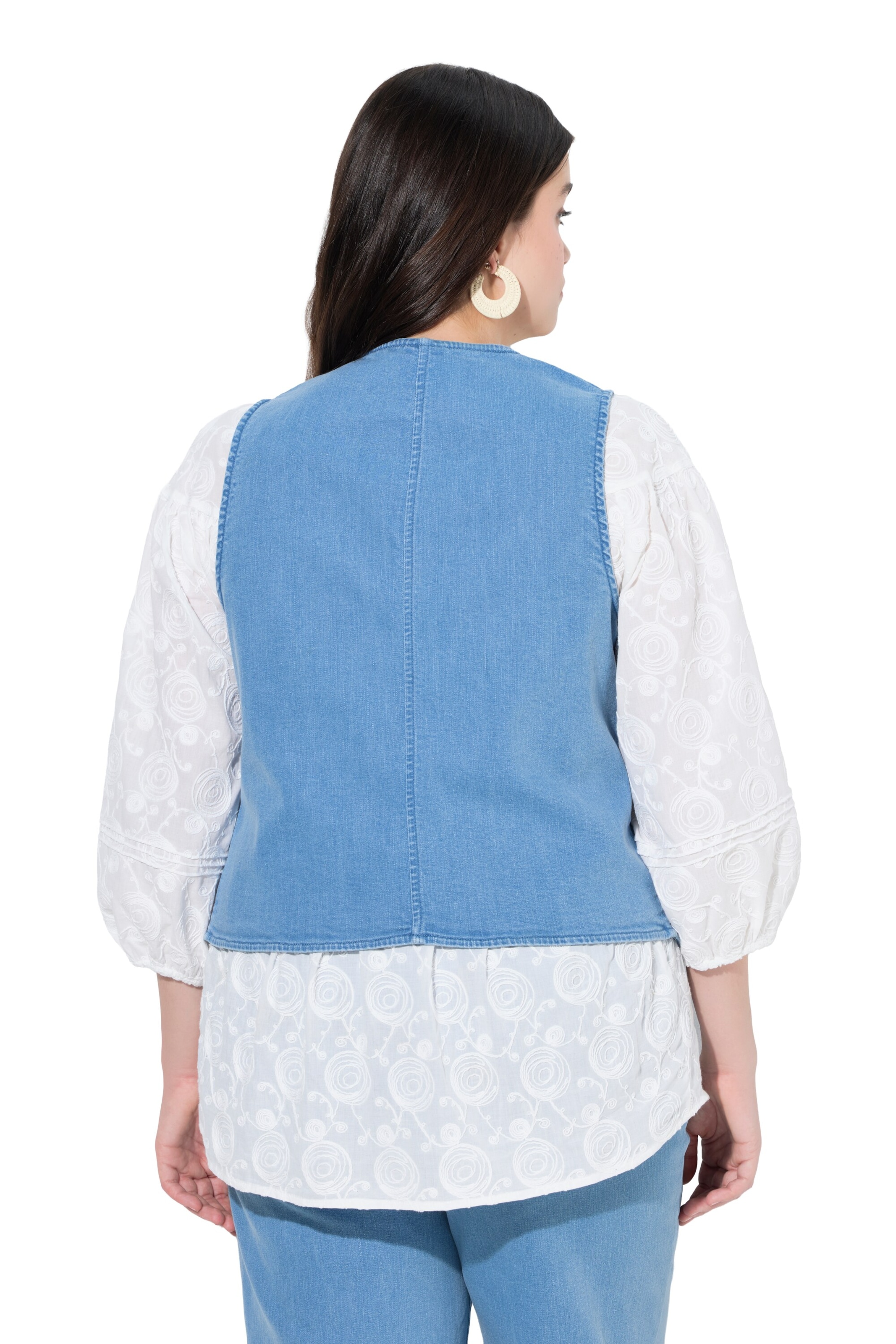 Ulla Popken Vest in Blue