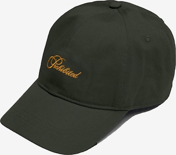Cappello da baseball di Prohibited in verde: frontale