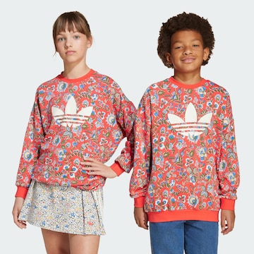 ADIDAS ORIGINALS Sweatshirt 'Adidas Originals X Liberty London' in Rood: voorkant