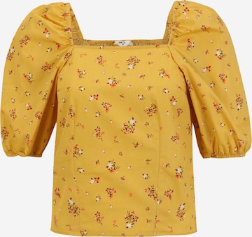 T-shirt 'ROSE' OBJECT Petite en jaune : devant