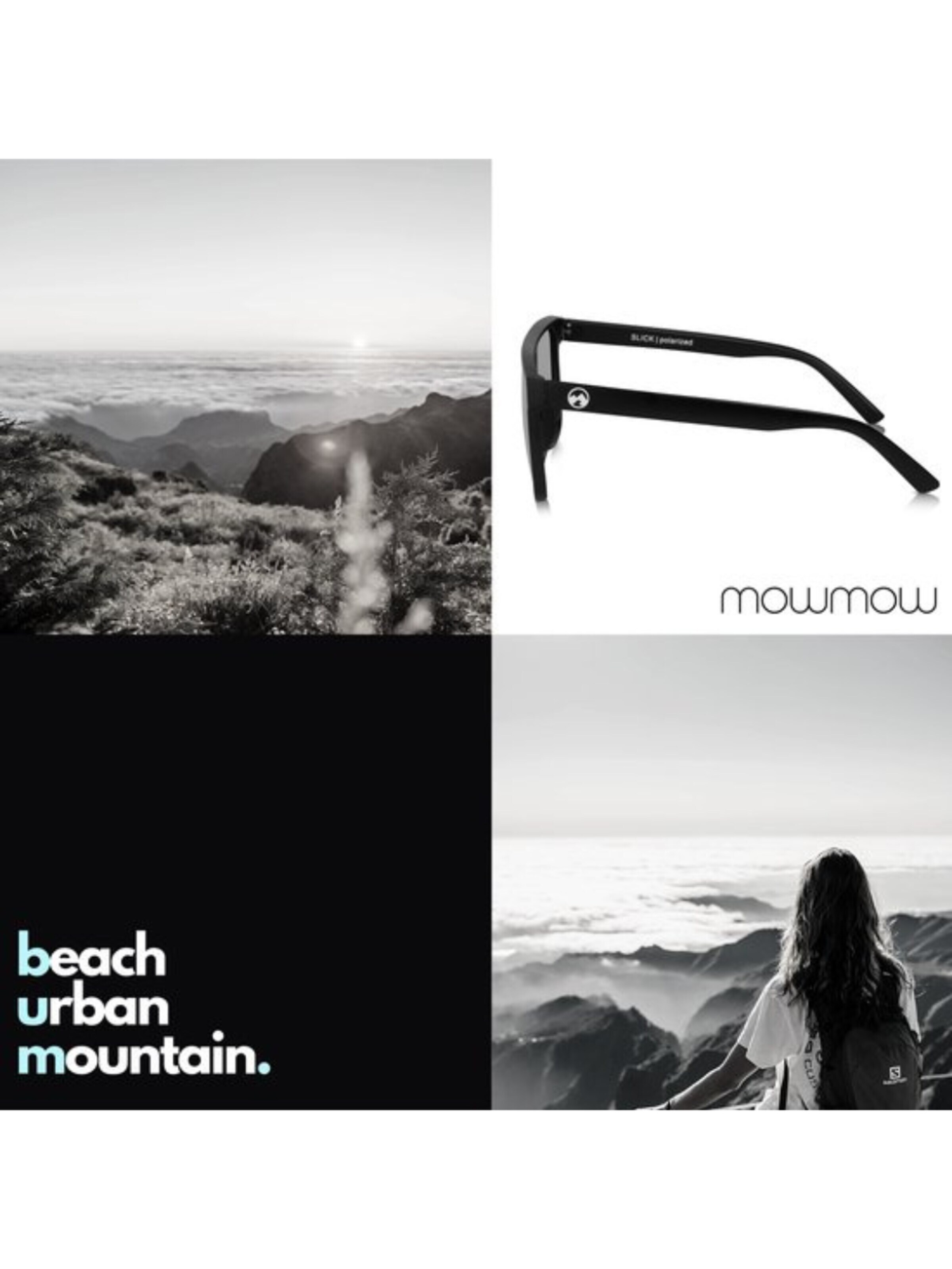 Mowmow - Gafas de sol deportivas 'MowMow Ritzy Sunglasses - Polarized - Men - Women' en negro