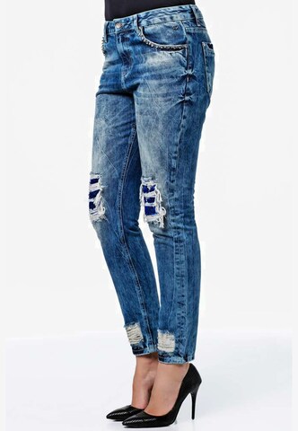 CIPO & BAXX Regular Jeans 'WD305' in Blau