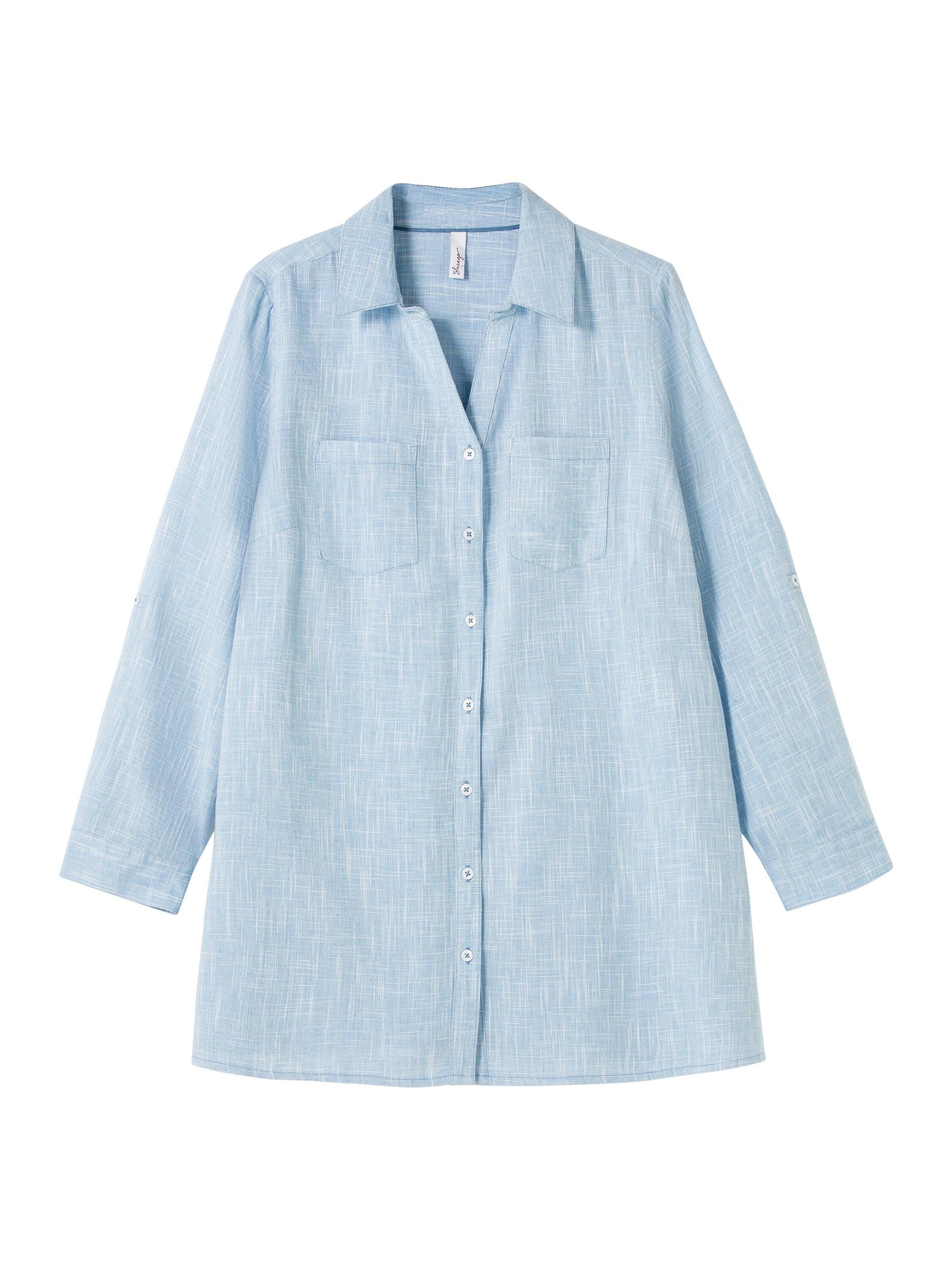 SHEEGO Pluus, värv sinine: eest vaates