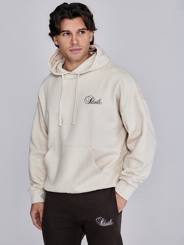 Sweat-shirt SikSilk en beige : devant