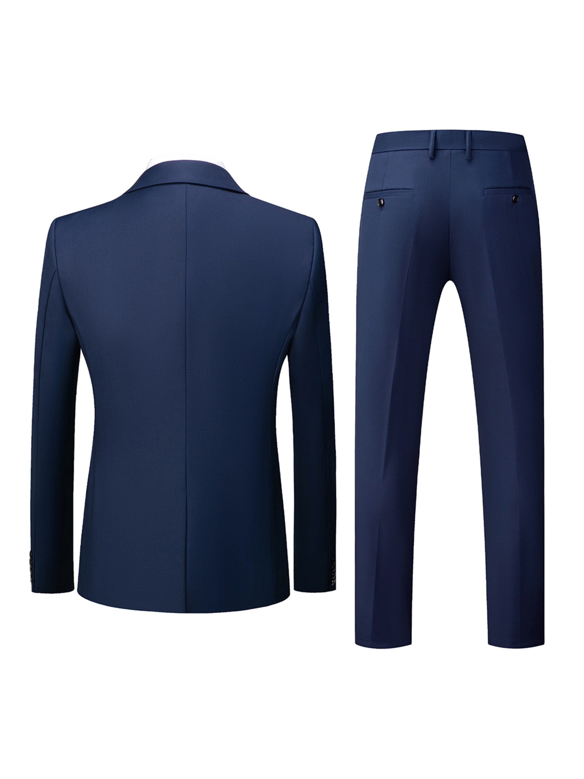 YOUTHUP Slim fit Suit 'Terzett' in Blue