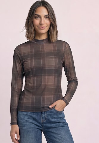 STREET ONE Shirt in Braun: Vorderseite
