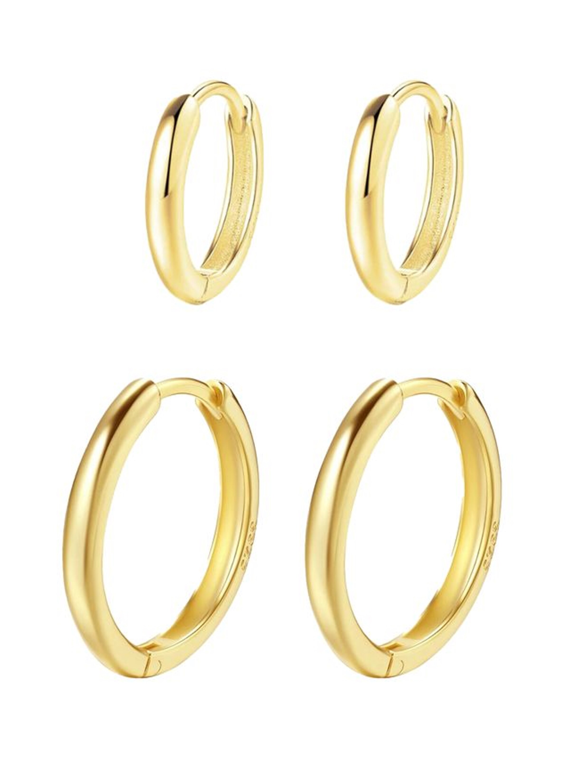 Hey Happiness Oorbel 'Grace' in Goud: voorkant