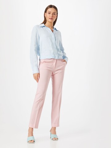 Weekend Max Mara Regular Pleated Pants 'CANON' in Pink