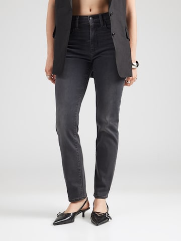 LEVI'S ® Slimfit Jeans '724' in Zwart: voorkant