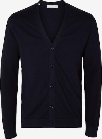 SELECTED HOMME Knit Cardigan 'Berg' in Blue: front