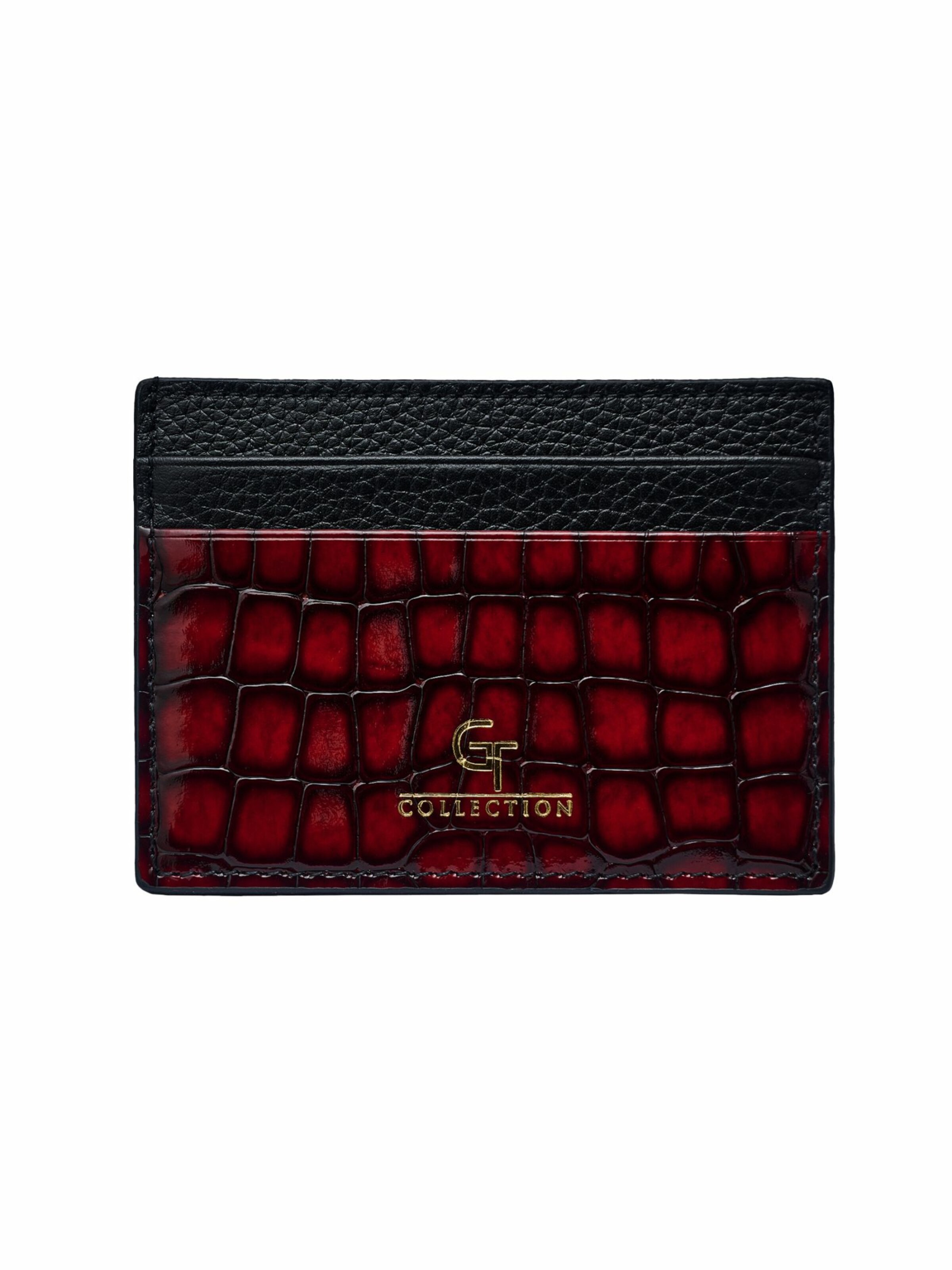 GT Collection Etui 'GT Crocodile Print' in Rood