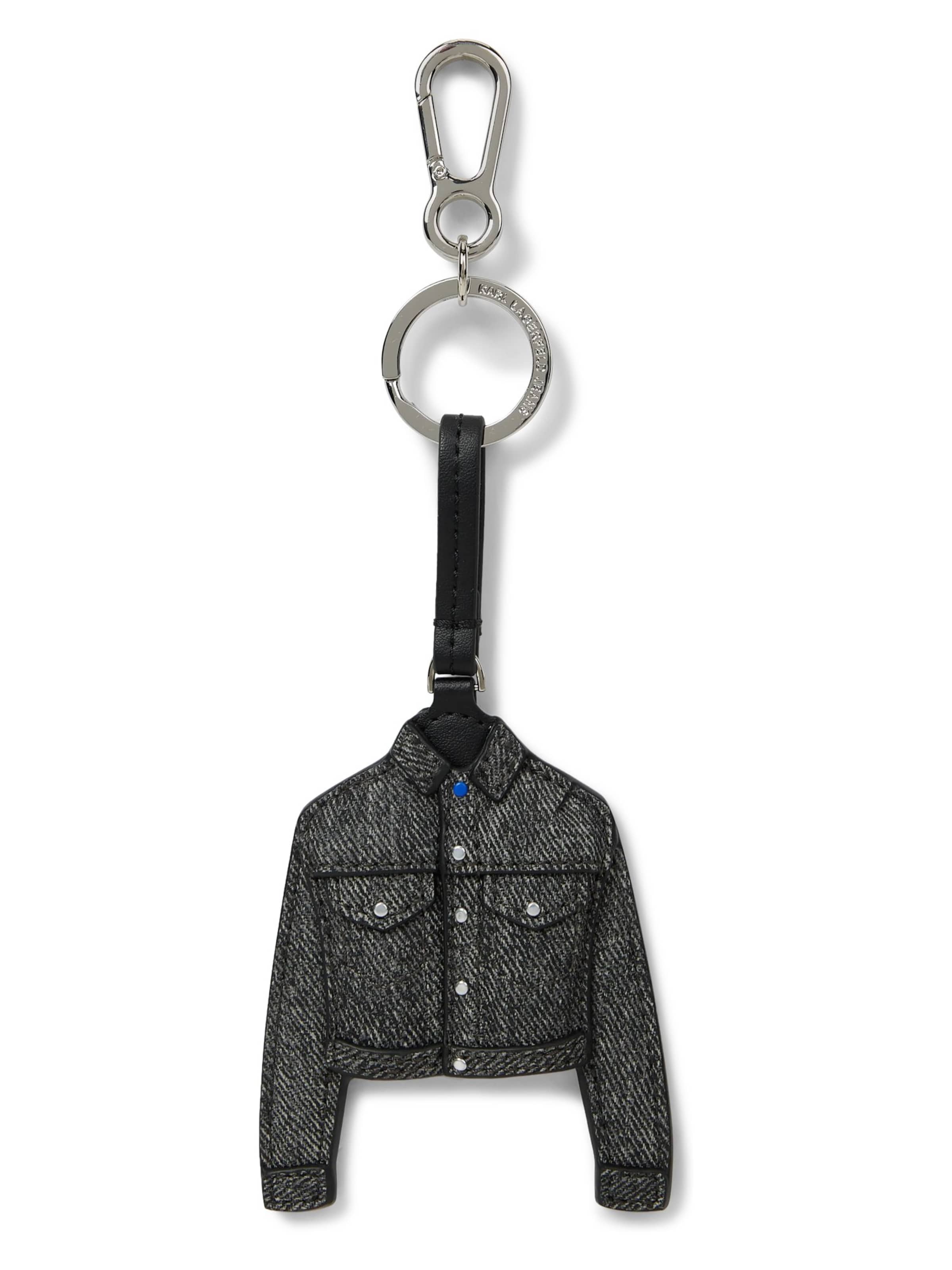 KARL LAGERFELD JEANS Ключодържател в сиво: отпред
