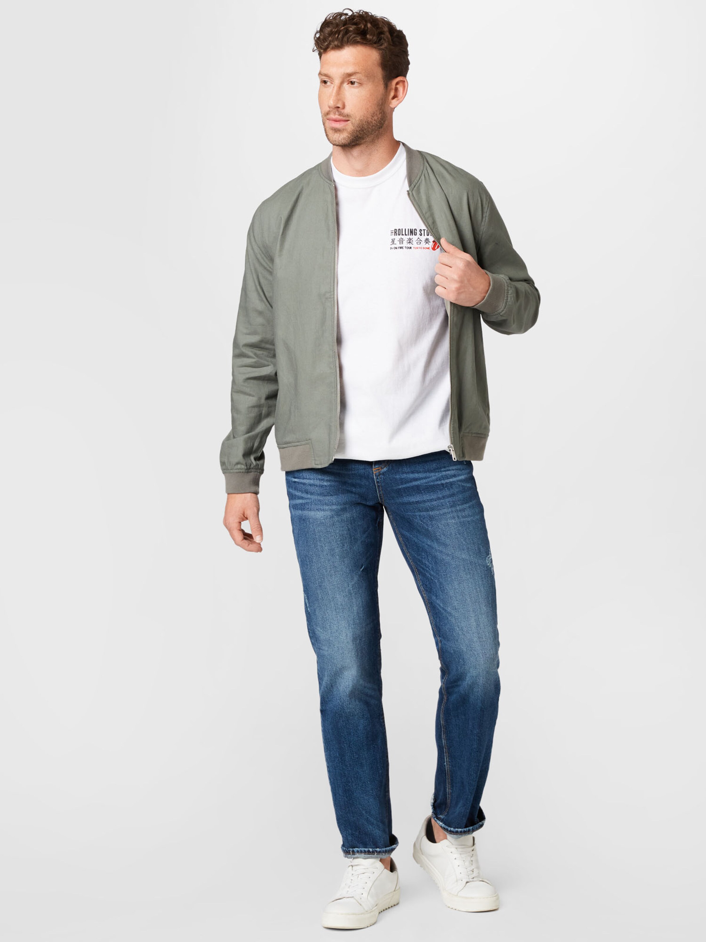 Männer Shirts River Island T-Shirt 'ROLLING STONES' in Weiß - ZO55855 Männer Shirts River Island T-Shirt 'ROLLING STONES' in Weiß - ZO55855