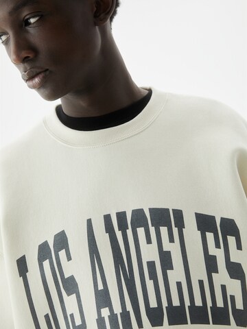 Pull&Bear Sweatshirt in Weiß