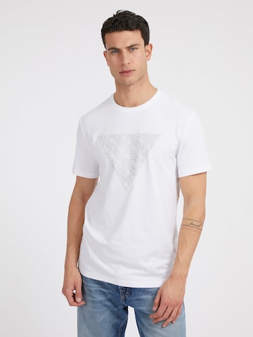 GUESS Majica | bela barva: sprednja stran