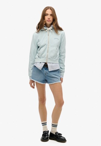 Superdry Sweatvest 'Essential' in Blauw