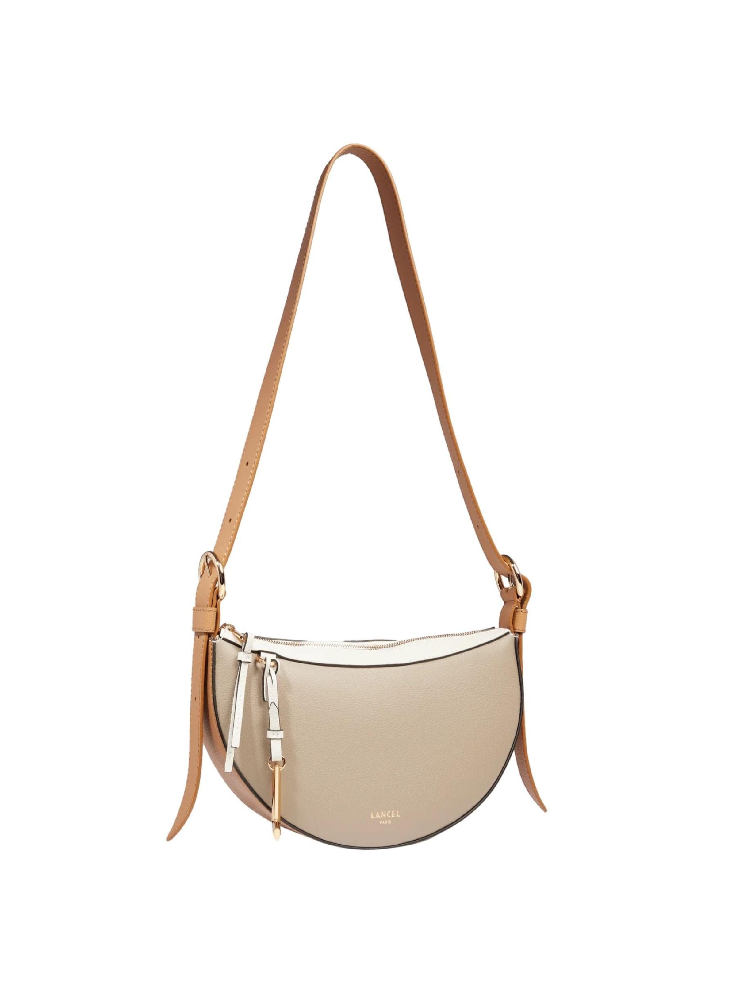 Lancel Crossbody Bag 'Lancel Porte Croisé Demi Lune Faubourg Mco Neige Femme A13545LLTU' in White
