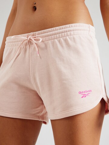 Reebok Regular Trousers in Pink