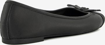 Dune LONDON Ballerina 'HALLO' in Schwarz