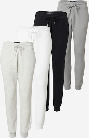 Effilé Pantalon HOLLISTER en gris : devant