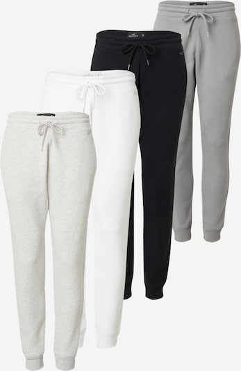 HOLLISTER Spodnie w kolorze jasnoszary / nakrapiany szary / czarny / offwhitem, Podgląd produktu