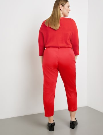 SAMOON Regular Pants 'Greta' in Red