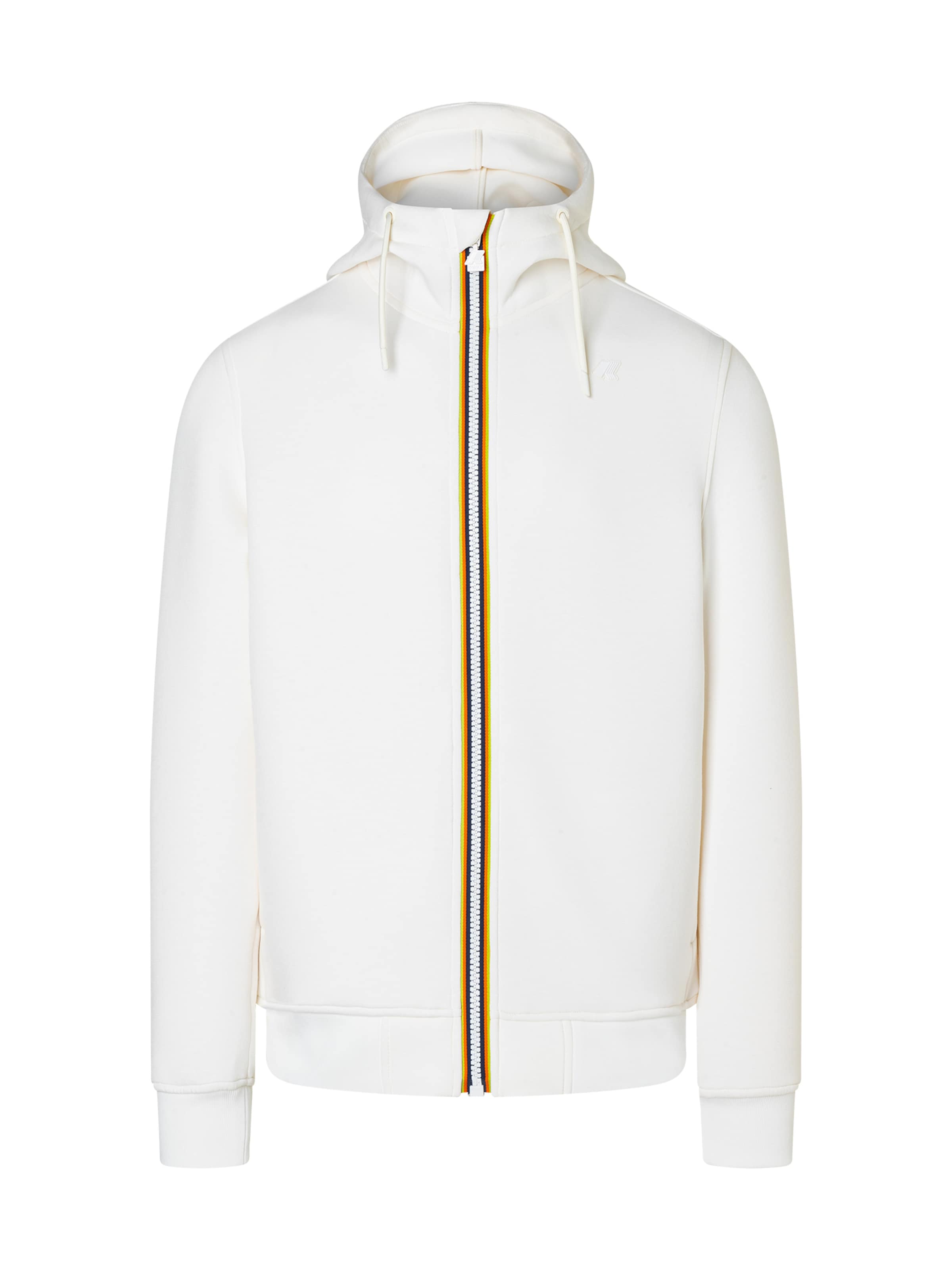 Giacca di felpa 'Rainer Spacer' di K-Way in bianco: frontale