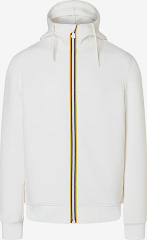Giacca di felpa 'Rainer Spacer' di K-Way in bianco: frontale