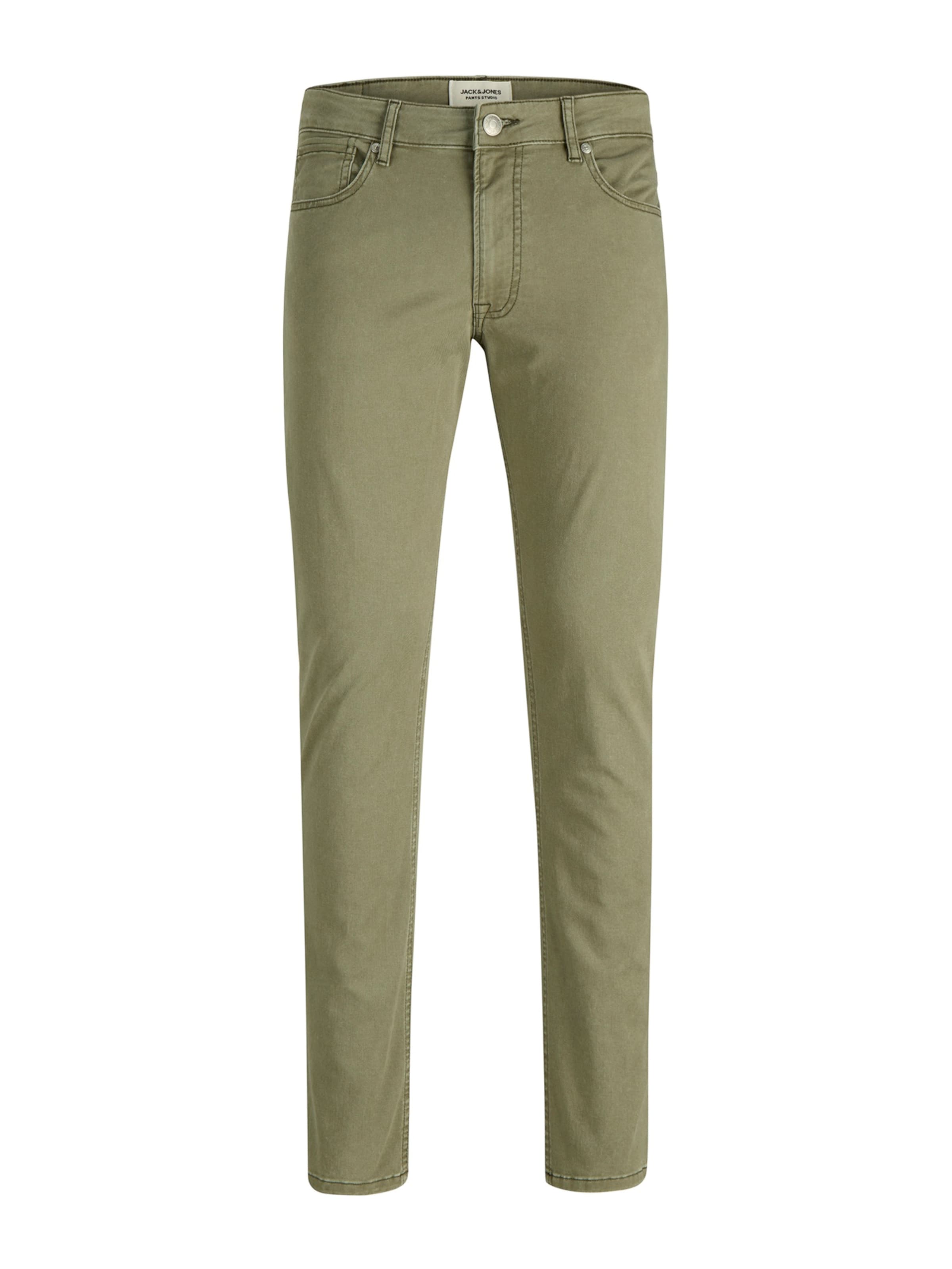 JACK & JONES Hlače 'JPSTGLENN GROVE' v velikosti 28/30  | oliva barva, Prikaz izdelka