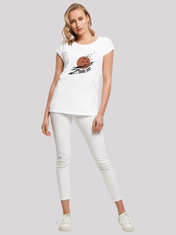 F4NT4STIC Shirt 'Spooky Moon Mond' in Wit