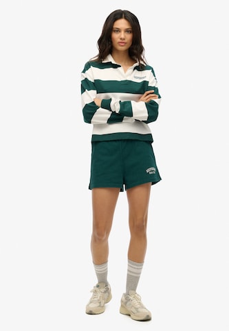 Superdry Regular Broek 'Athletic Essentials' in Groen