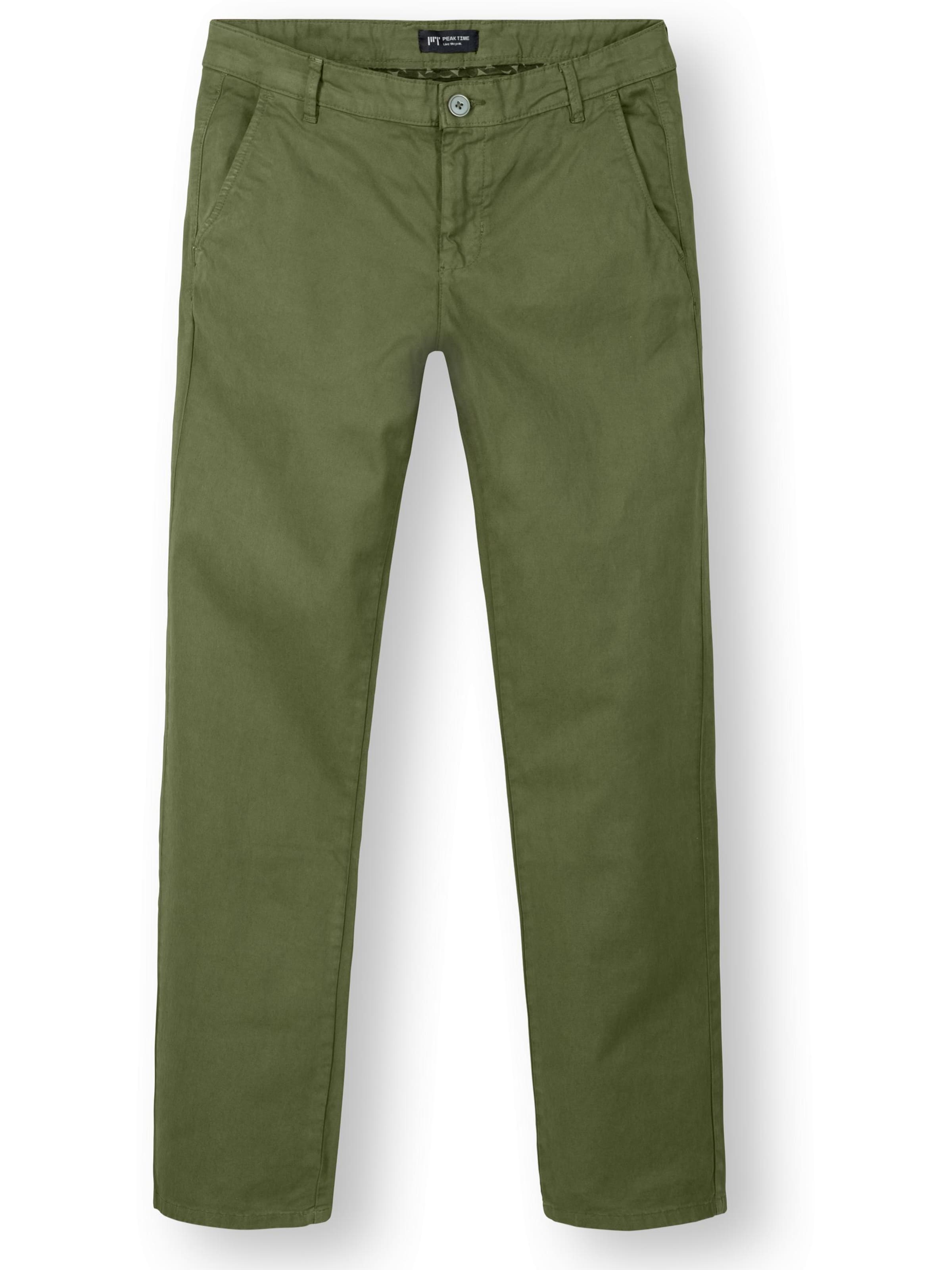 Pantalon chino 'Astron' Peak Time en vert : devant