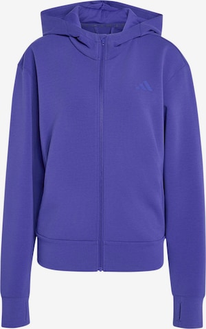 ADIDAS PERFORMANCE Sports sweat jacket 'Designed 4 Training' in Purple: front