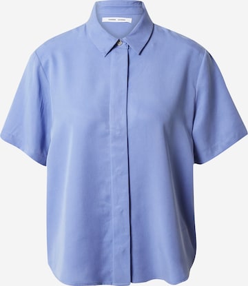 Samsøe Samsøe - Blusa 'MINA' en azul: frente